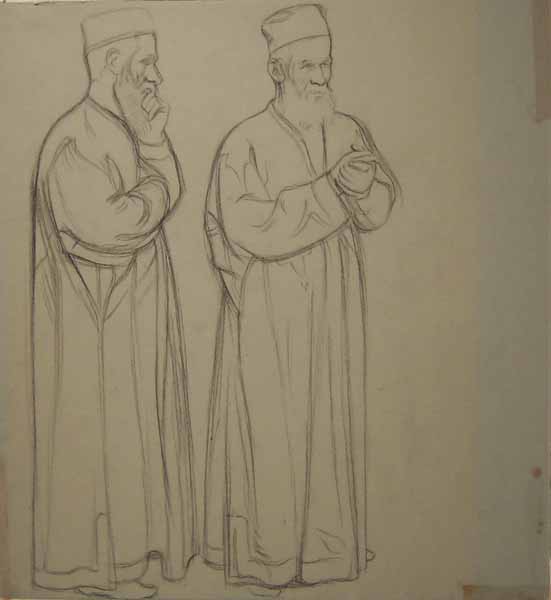 Two Full-Length Figures of Jews